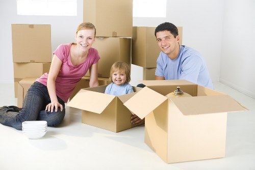 Removal company helping a household move in Morden
