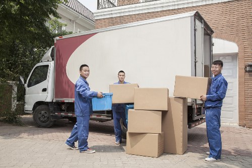 Removal van service loading furniture in Morden