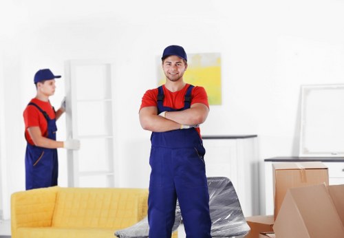 Local movers handling office relocation logistics in Morden