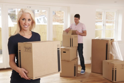 Movers helping with a residential move in Morden