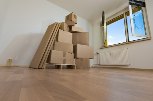 Removal team helping with a home move in Morden