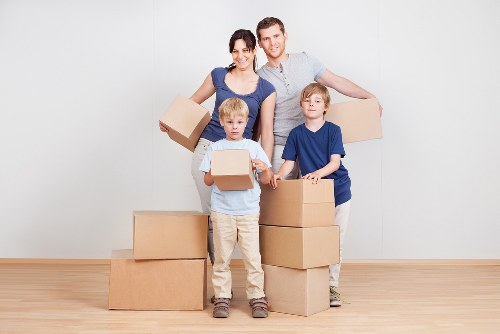 Moving van service ready for a home move in Morden