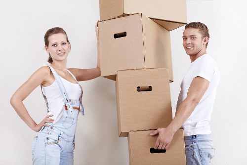 Commercial van move for office items and boxes